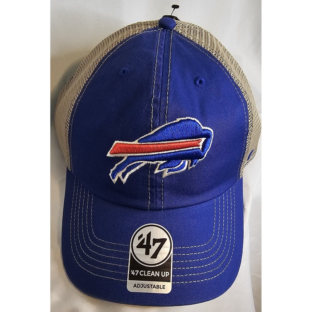 NWT 47 Brand Clean Up BUFFALO BILLS NFL Embroidered Snapback Mesh Back Hat/Cap